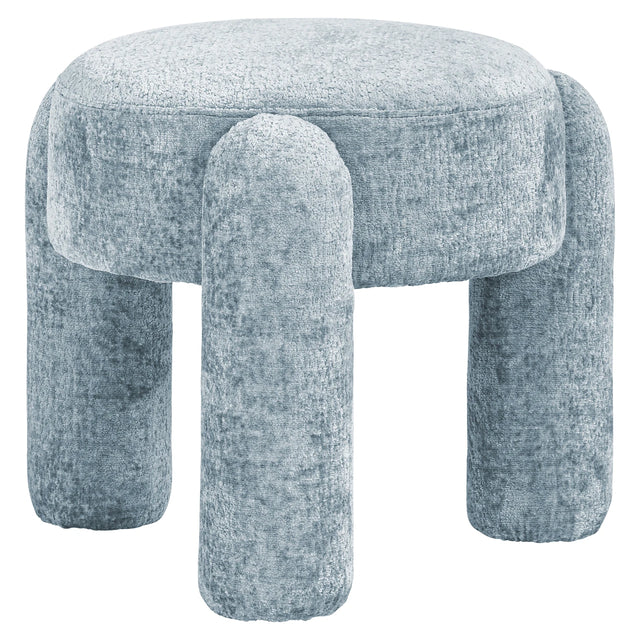 Pouffe & Footstool Holly lys blå chenille Richmond Interiors Pall