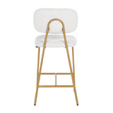 Counter stool Xenia white bouclé sett med 2 Richmond Interiors Barstol