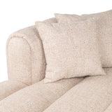 Sofa Novaro krem tweed lounge venstre flammehemmende Richmond Interiors Sofa