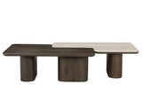 Salongbord Nando brun Sett med 2 Richmond Interiors Sofabord