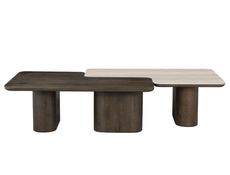 Salongbord Nando brun Sett med 2 Richmond Interiors Sofabord