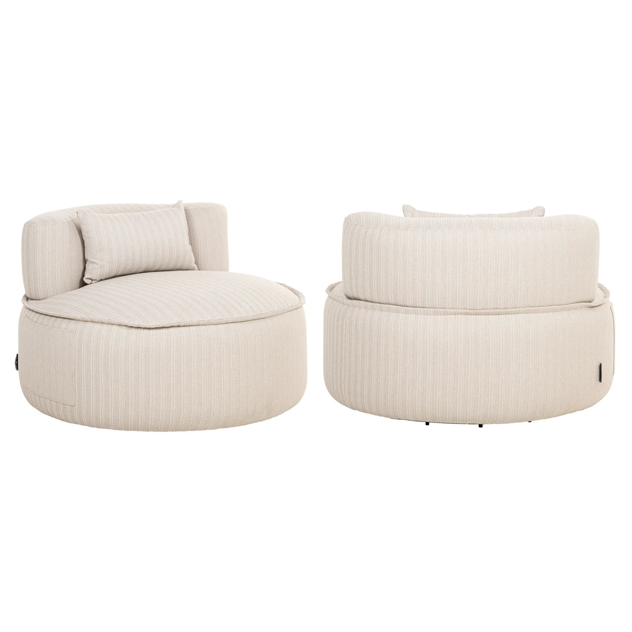Utendørs loungestol Nammos beige dreibar Richmond Interiors Lenestol
