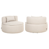 Utendørs loungestol Nammos beige dreibar Richmond Interiors Lenestol