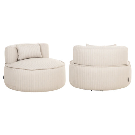 Utendørs loungestol Nammos beige dreibar Richmond Interiors Lenestol