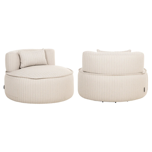 Utendørs loungestol Nammos beige dreibar Richmond Interiors Lenestol