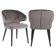 Spisestol Indigo stein fløyel Richmond Interiors Spisestol
