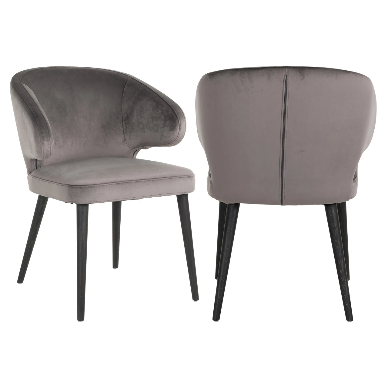 Spisestol Indigo stein fløyel Richmond Interiors Spisestol