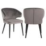 Spisestol Indigo stein fløyel Richmond Interiors Spisestol