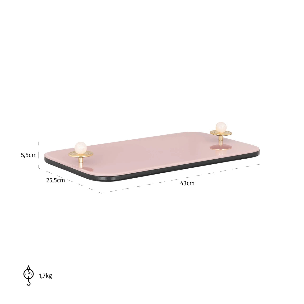 Tray Jalien pink Richmond Interiors Serveringsbrett