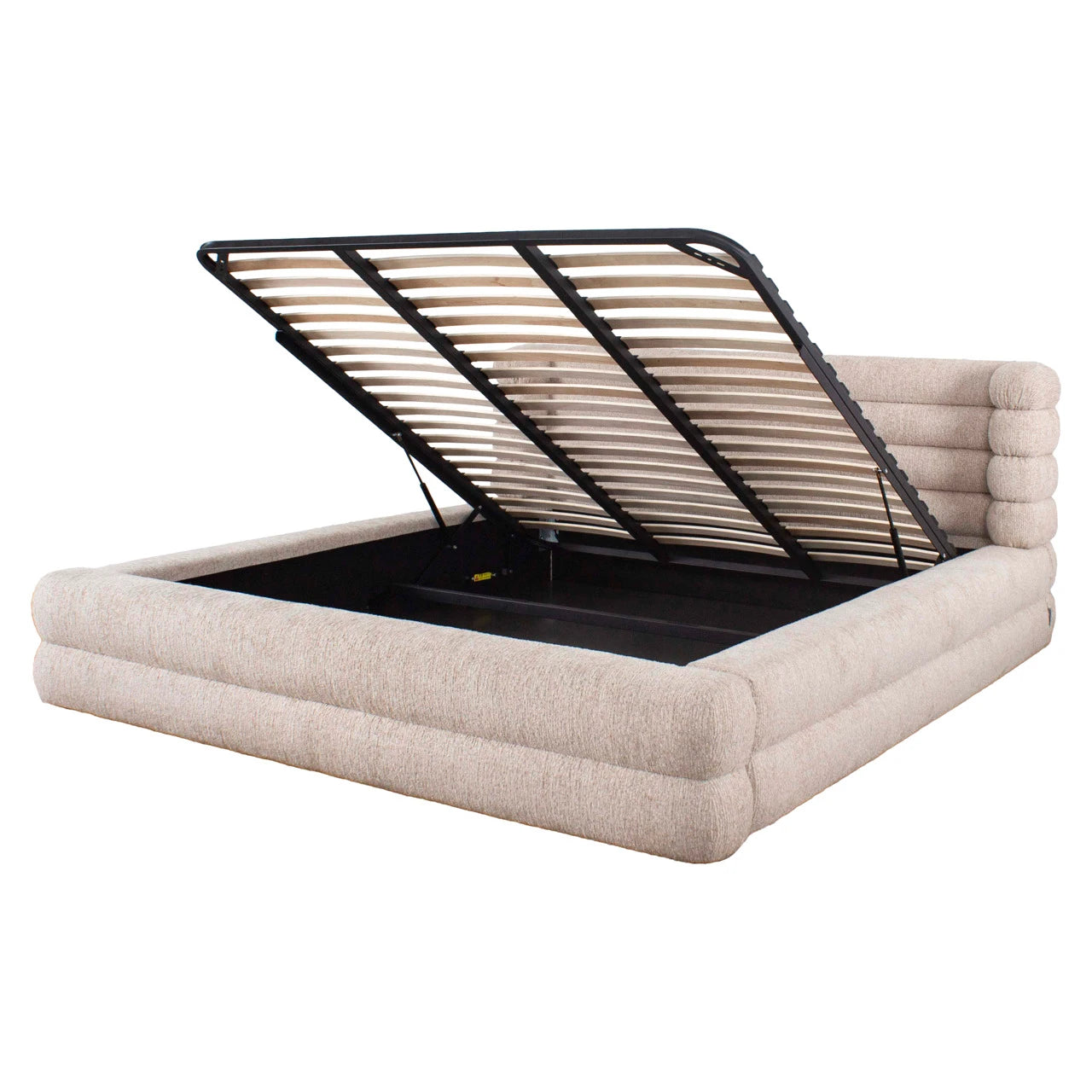 Bed Obidis naturlig lineær 180x210 madrassstørrelse med oppbevaring Richmond Interiors Seng