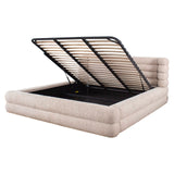 Bed Obidis naturlig lineær 180x210 madrassstørrelse med oppbevaring Richmond Interiors Seng