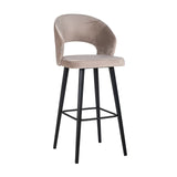 Barkrakk Savoy khaki fløyel Richmond Interiors Barstol