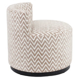 Lounge chair Franny sand chevron Richmond Interiors Lenestol