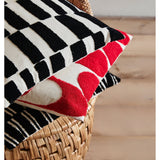 COXA-pussytrekk - råhvitt/rødt Nordal PILLOWS