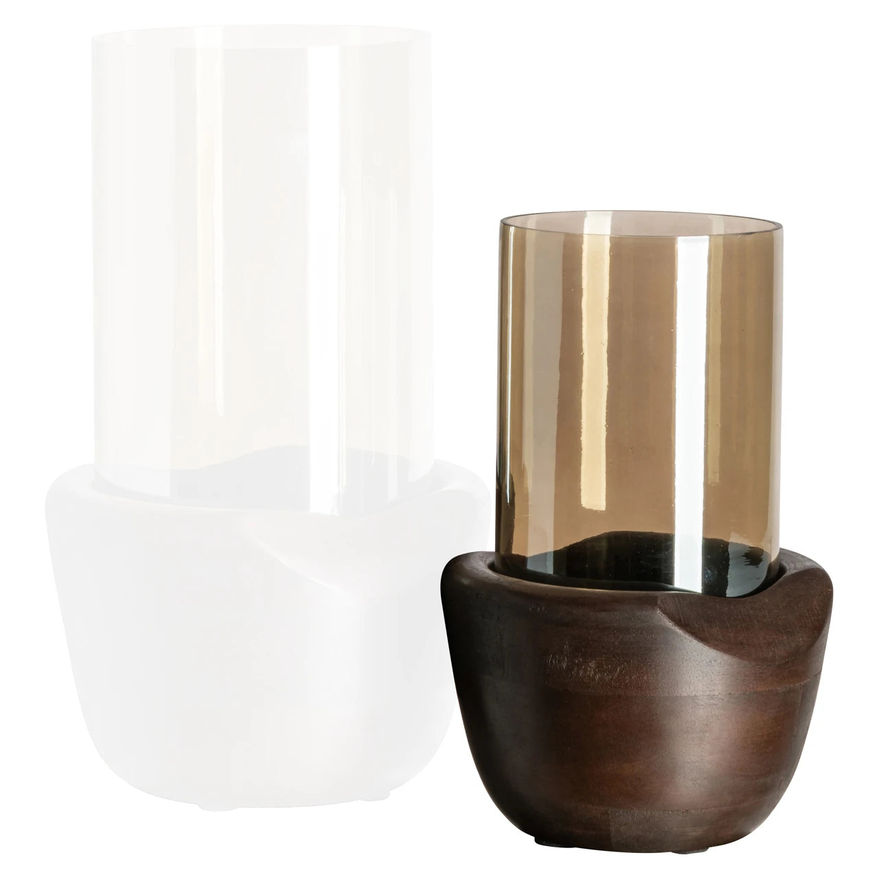 Hurricane light Jade valnøtt liten Richmond Interiors Lanterne og lysglass