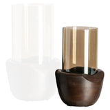 Hurricane light Jade valnøtt liten Richmond Interiors Lanterne og lysglass