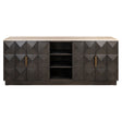 Sideboard Claremont brun 4-dører 2-hyller Richmond Interiors Skjenk