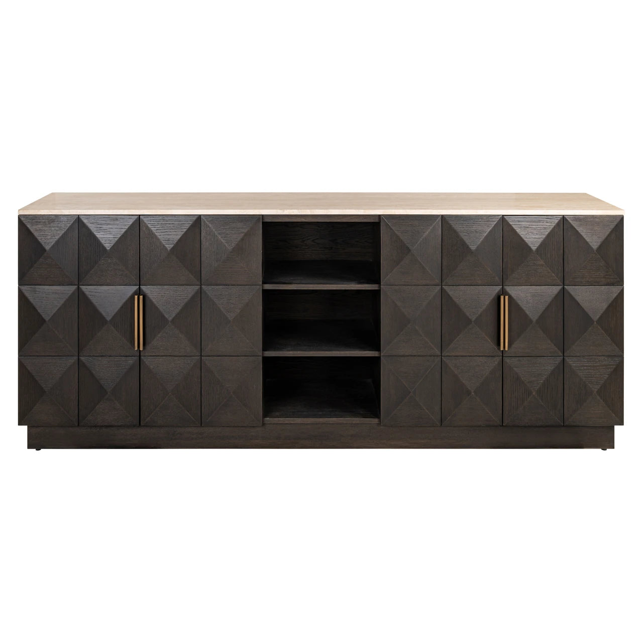 Sideboard Claremont brun 4-dører 2-hyller Richmond Interiors Skjenk