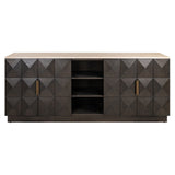 Sideboard Claremont brun 4-dører 2-hyller Richmond Interiors Skjenk