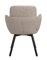 Roswell lenestol lys beige stoff/brune metallben svingfunksjon Rowico Lenestol