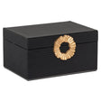Oppbevaringsboks Amal svart/gull stor Richmond Interiors Oppbevaring