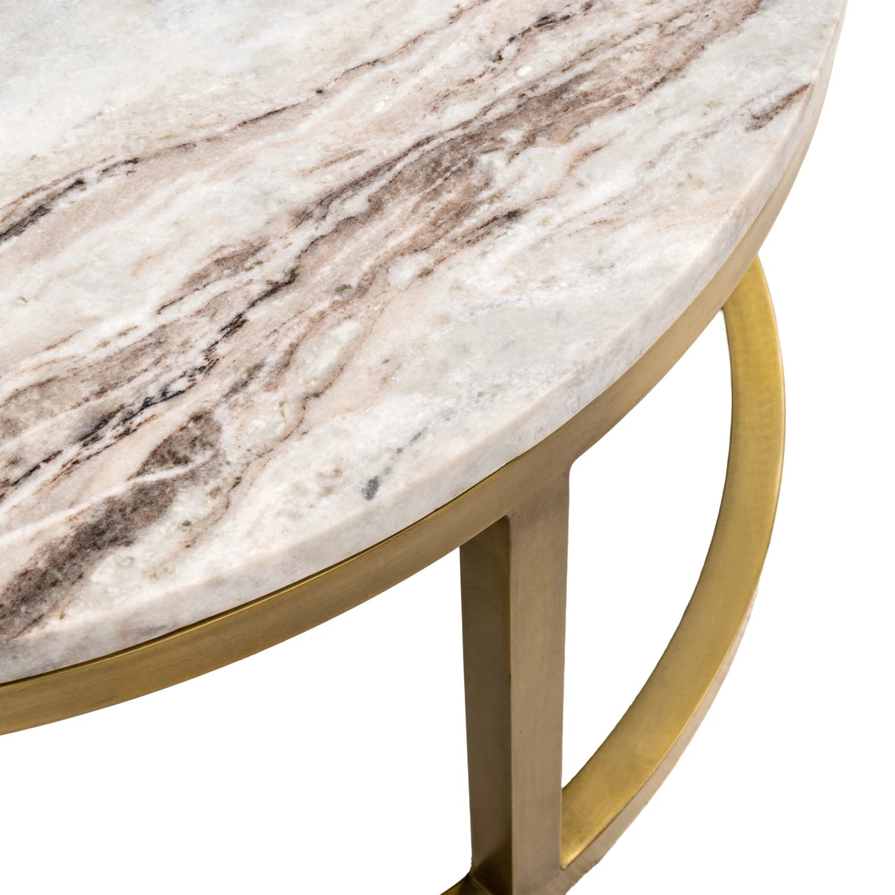 Salongbord Bottega Blush beige Sett med 2 Richmond Interiors Sofabord