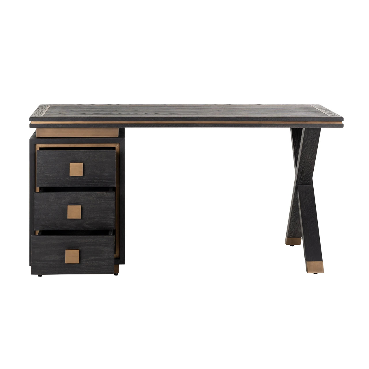 skrivebord Hunter svart rustikk Richmond Interiors Skrivebord