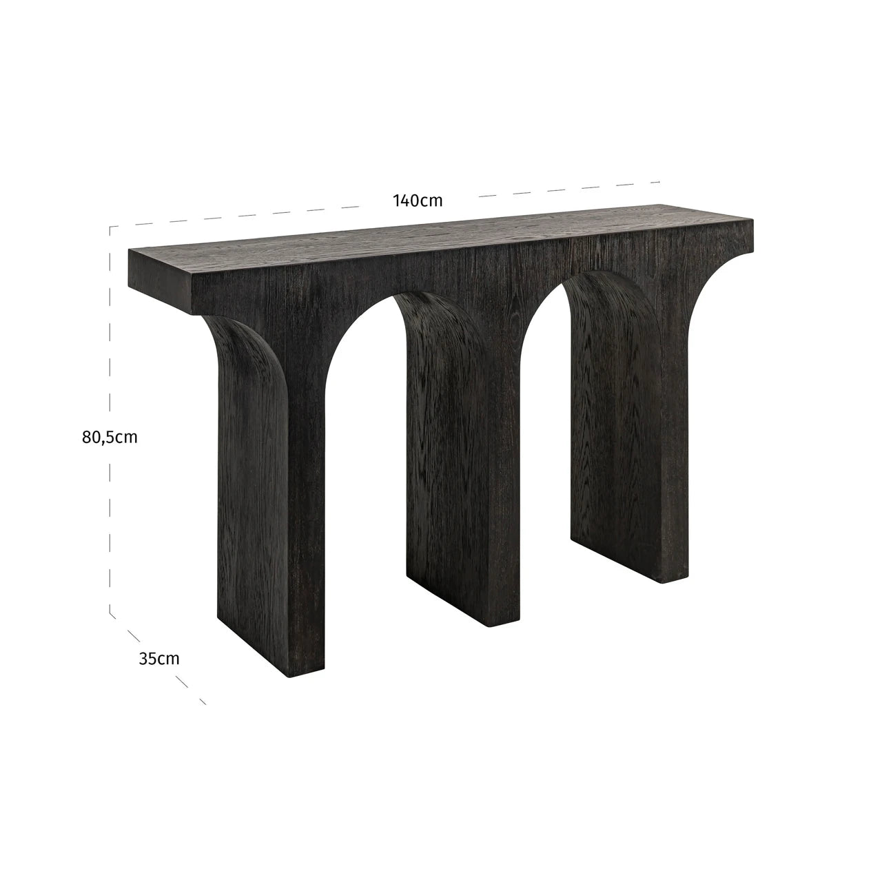 Konsoll Ashford mørk brun Richmond Interiors Konsollbord