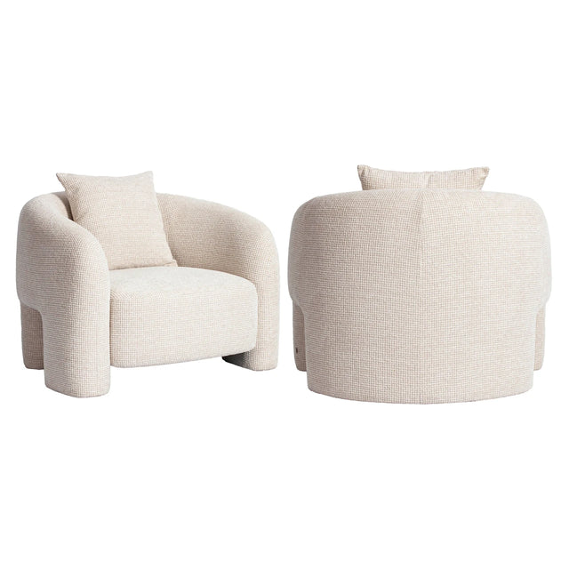 Lenestol Tuscany beige blokkvev Richmond Interiors Lenestol