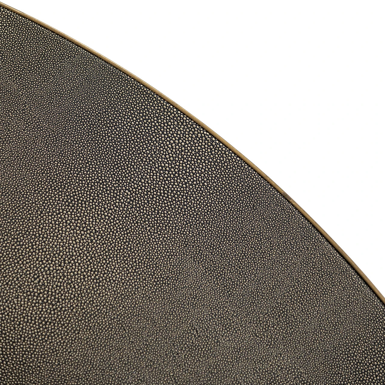 Spisebord Bloomville messing shagreen inkl. glassplate 140Ø Richmond Interiors Spisebord