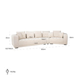Sofa Lusso niagara beige 4-seter Richmond Interiors Sofa