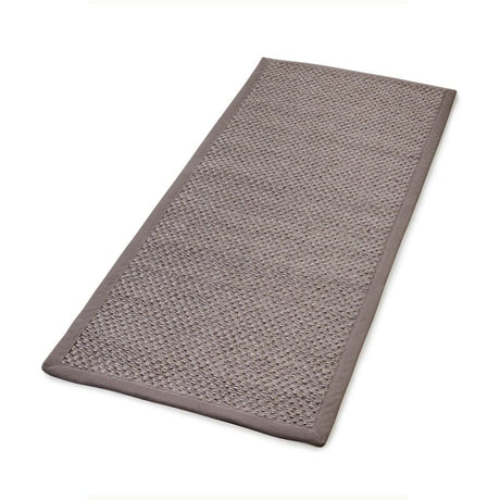 Sisal teppe taupe 80x300cm med kanting Homefactory 