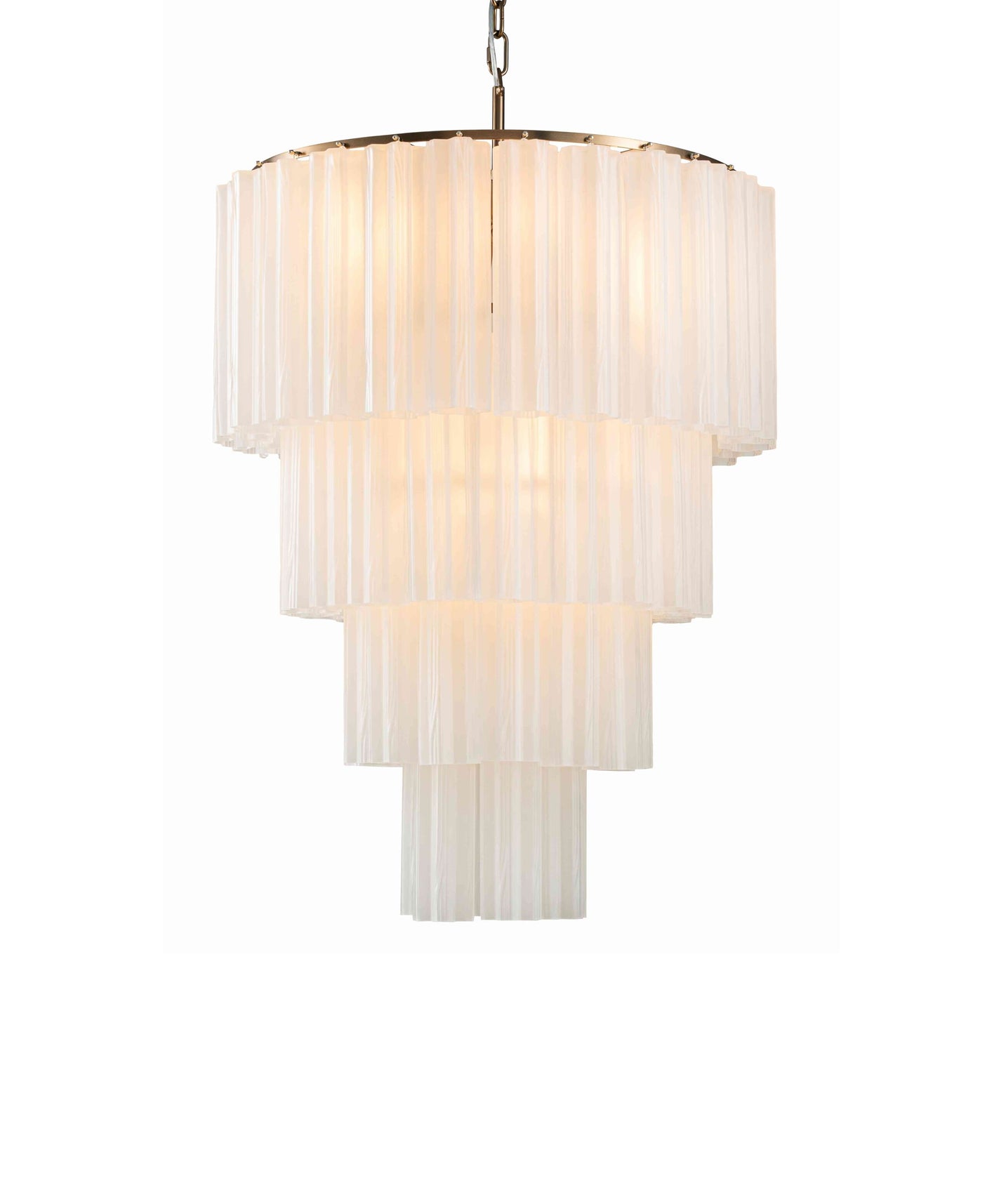 Taklampe Marbella Ø66cm H87cm cm 12 lys Frost white / Bronze Homefactory 