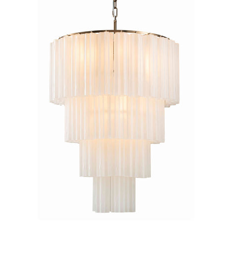 Taklampe Marbella Ø66cm H87cm cm 12 lys Frost white / Bronze Homefactory 