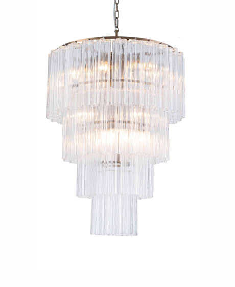 Taklampe Marbella Ø66cm H87cm cm 12 lys Transparen / Bronze Homefactory 