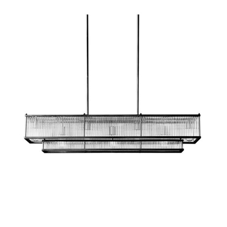 Taklampe Monte Carlo L125xD38xH35 cm 12 lys Black Homefactory 