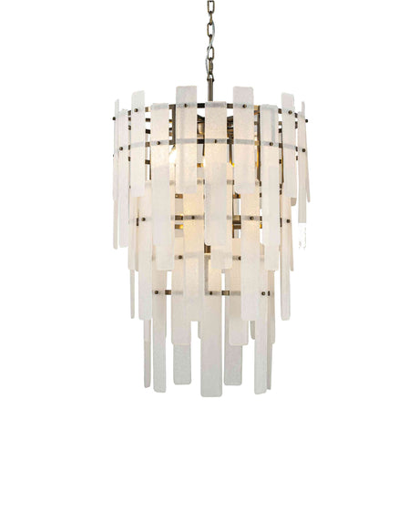 Taklampe Florentino Ø60cm H90cm 10 lys Frost white / Bronze Homefactory 