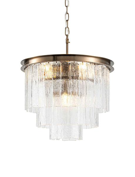 Taklampe Bradford Ø50cm H40cm 5 lys clear crystal / Bronze Homefactory 