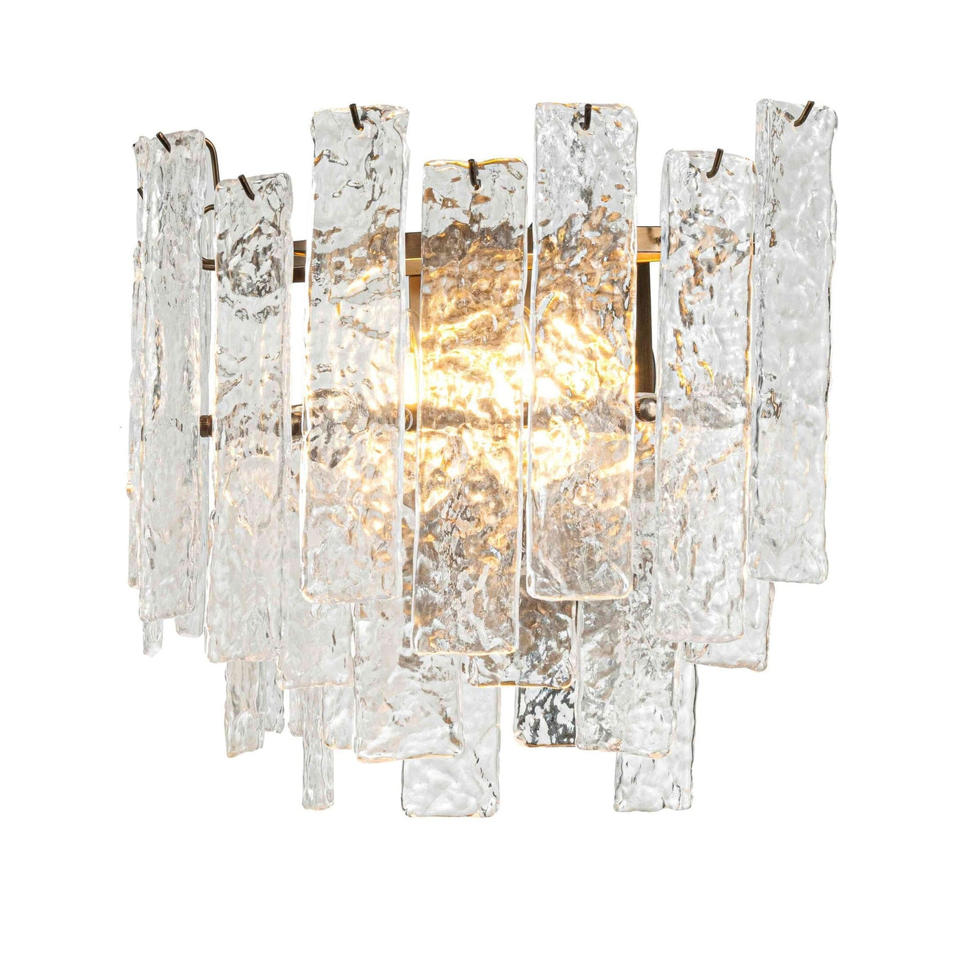 Vegglampe Bradford L32/W36cm H61cm 2 lys clear crystal / Bro Homefactory 