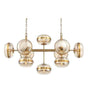 Taklampe Nottingham L140/W55/H70cm 10 lys amber / Bronze Homefactory 