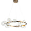Taklampe Wimbledon Ø130cm H20cm 24 lys clear crystal / Bronz Homefactory 