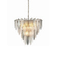 Taklampe Witney Ø80cm H70cm 10 lys transparent/smok glass / Homefactory 