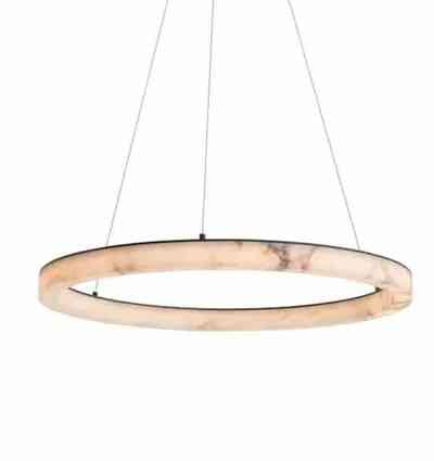 Taklampe Epsom Ø90cm H5,5cm Led Alabaster / Black Homefactory 
