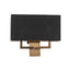 Vegglampe Blackburn H28/W15/D15cm 2 lys Bronze / Lin Black Homefactory 