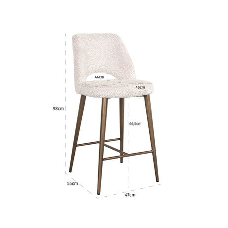 Krakk Delphine nydelig krem Richmond Interiors Barstol