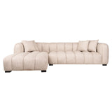 Sofa Novaro krem tweed lounge venstre flammehemmende Richmond Interiors Sofa