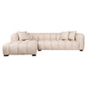 Sofa Novaro krem tweed lounge venstre flammehemmende Richmond Interiors Sofa