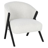 Lounge chair Mia hvit bouclé Richmond Interiors Lenestol