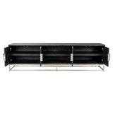 TV-benk Blackbone Silver svart rustikk 220 Richmond Interiors TV-benk