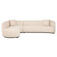 Sofa Pandora beige angora lounge left Richmond Interiors Sofa